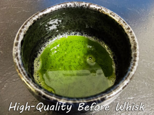 Low-Quality Matcha before whisk
