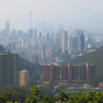 The summit - There was an amazing view of downtown Hong Kong and Victoria Harbor.