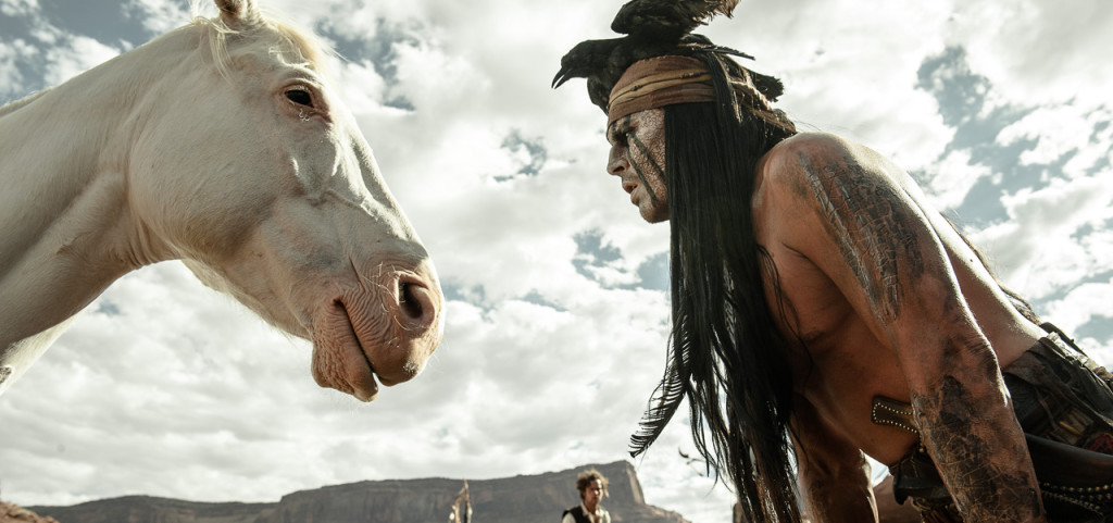Johnny Depp as Tonto, in The Lone Ranger