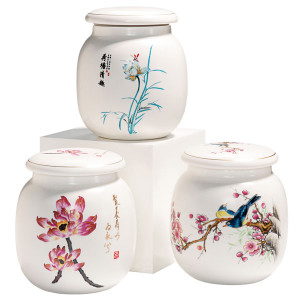 Painted Flowers Cannisters