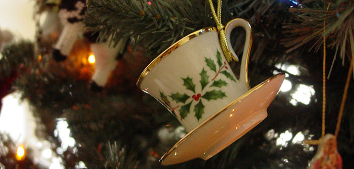 Christmas Tea Cup by Ruth